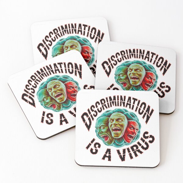 Item preview, Discrimination Is A Virus Retro Horror Poster designed and sold by Amanda's Factory.