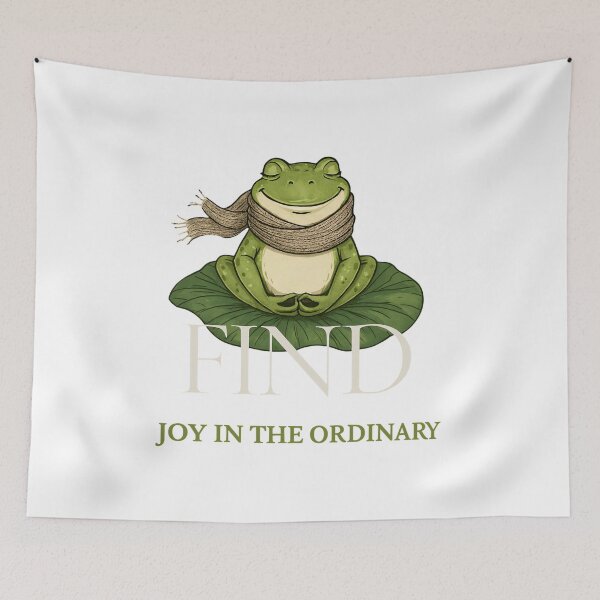 Item preview, Frog Find Joy in the Ordinary designed and sold by NatureStyle555.