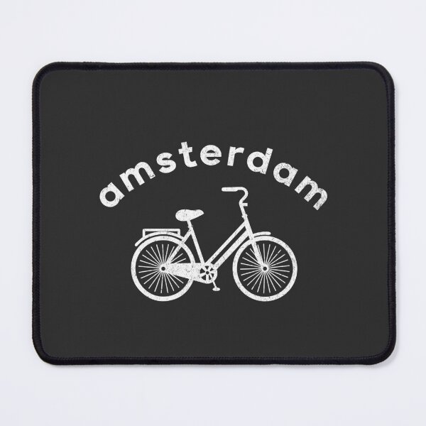 Item preview, Amsterdam + Bicycle (classic, on dark, lowercase) designed and sold by mooskdesign.