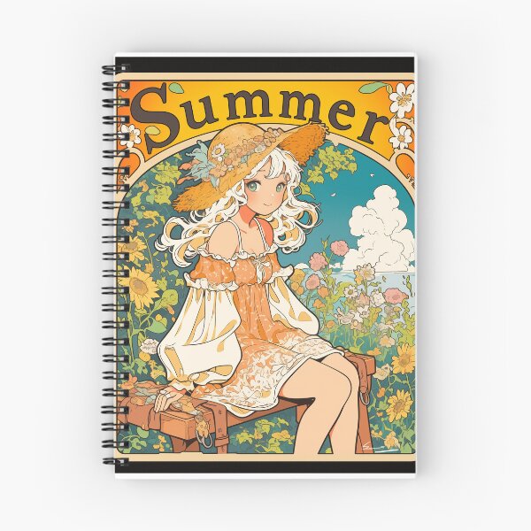 Item preview, Jugendstil anime Summer afiche designed and sold by Tirsot.