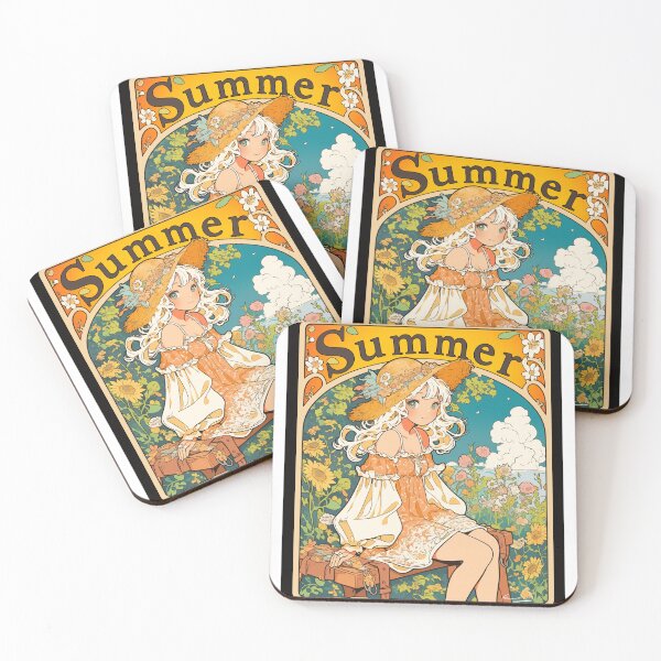 Item preview, Jugendstil anime Summer afiche designed and sold by Tirsot.