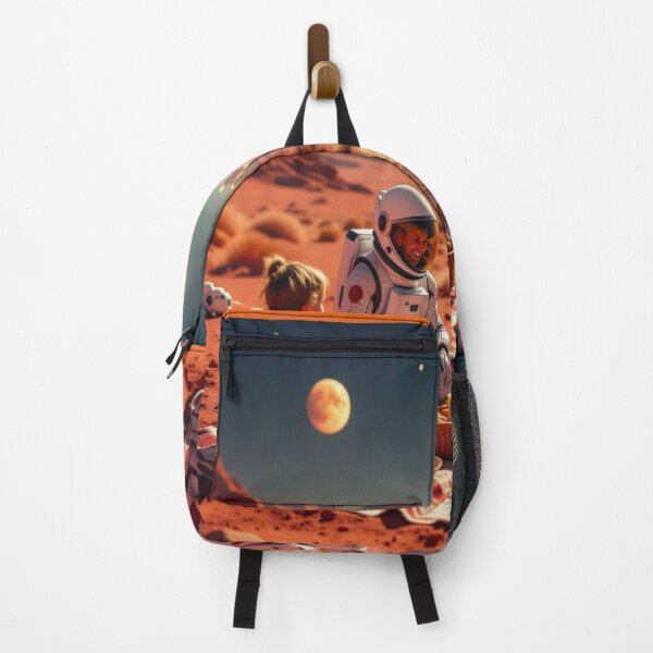 Item preview, Martian Picnic Dreams – Family, Stars & Future between Rocks, Robot & Galactic Glow designed and sold by FotoworldEdel.
