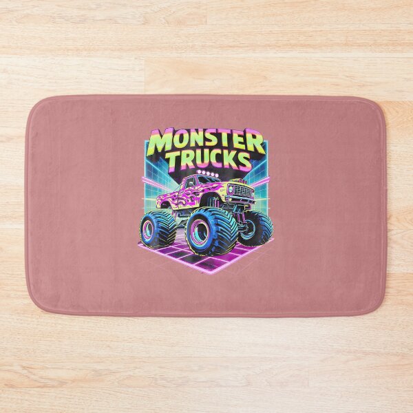 Item preview, Retro Monster Truck Birthday Bash Neon Flames By Merch, Limited Edition, Perfect Gift For You And F designed and sold by BROSHERYLSHOP.