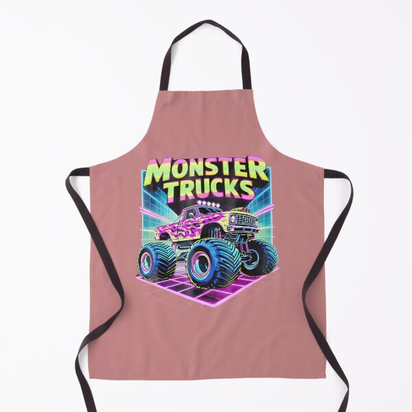Item preview, Retro Monster Truck Birthday Bash Neon Flames By Merch, Limited Edition, Perfect Gift For You And F designed and sold by BROSHERYLSHOP.