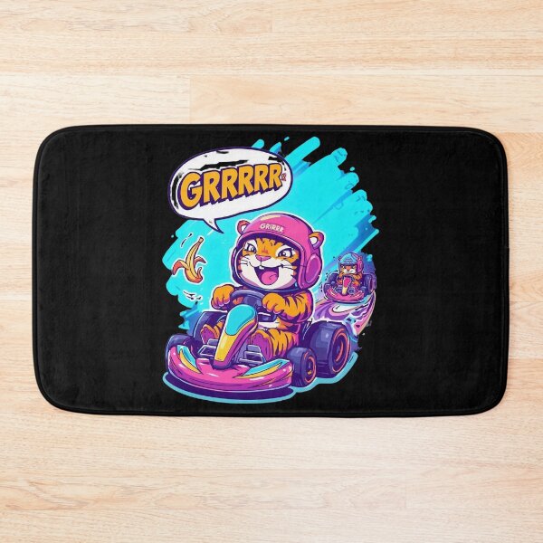 Item preview, Go karting tiiger designed and sold by Pastel & Neon art store.