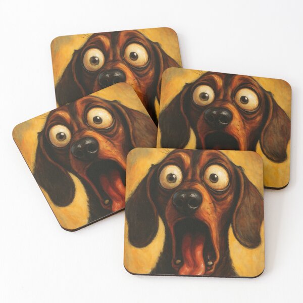Item preview, Surprised dog. designed and sold by MyHappyArtShop.