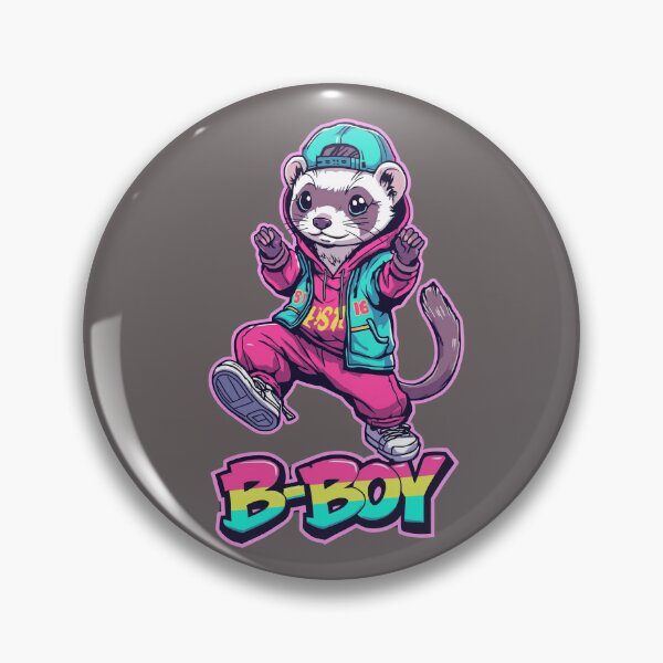 Item preview, B-boy ferret designed and sold by Pastel & Neon art store.