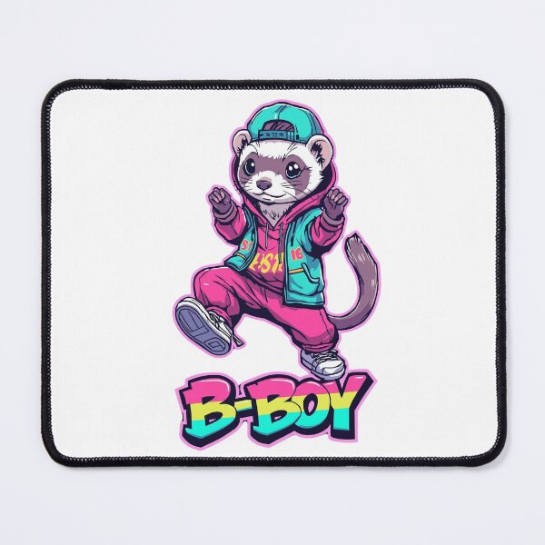 Item preview, B-boy ferret designed and sold by Pastel & Neon art store.