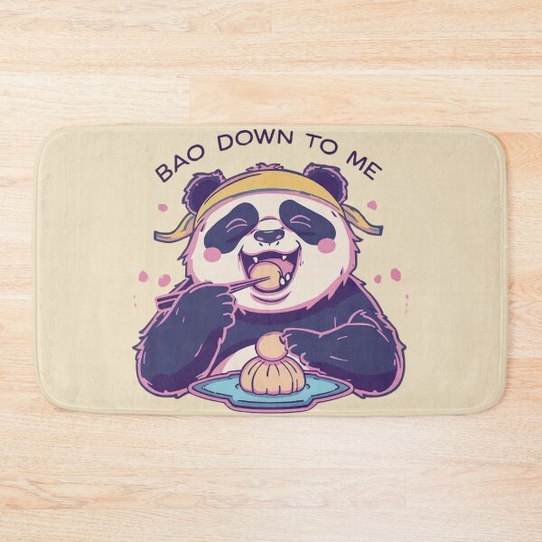 Item preview, Chubby Panda eating Bao designed and sold by Pastel & Neon art store.