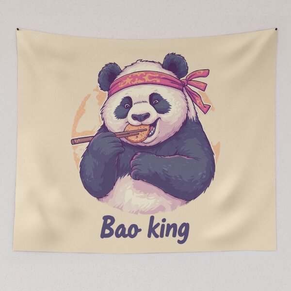 Item preview, Bao King Panda designed and sold by Pastel & Neon art store.