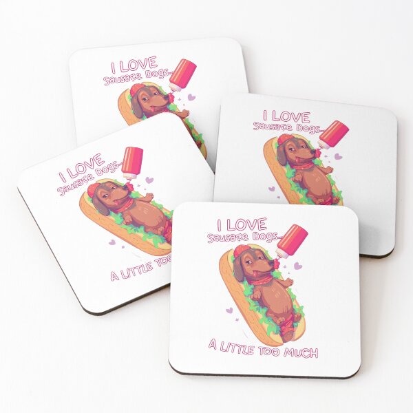 Item preview, Hot Sausage dog  designed and sold by Pastel & Neon art store.