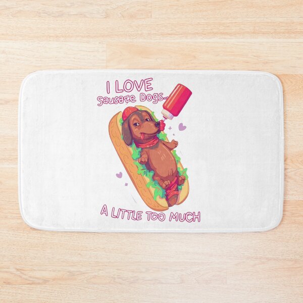 Item preview, Hot Sausage dog  designed and sold by Pastel & Neon art store.