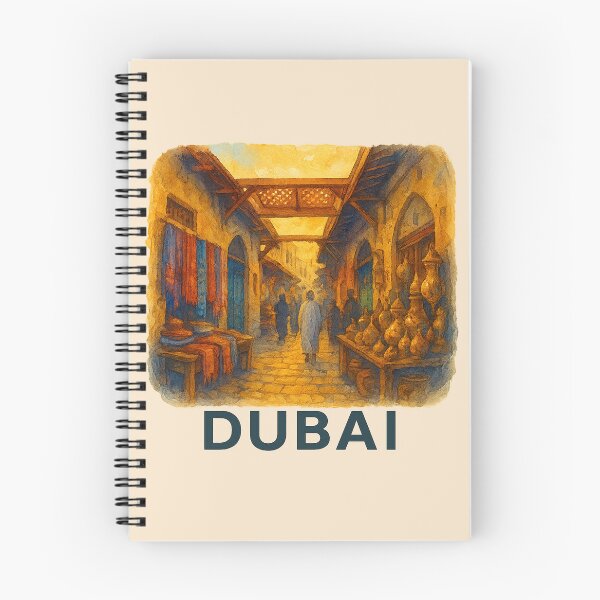 Artikelvorschau, Aquarell der alten Souks von Dubai Poster entworfen und verkauft von Bratak.