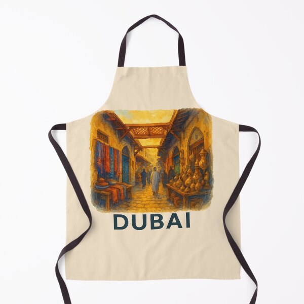 Item preview, Dubai Old Souks Watercolor Poster designed and sold by Bratak.