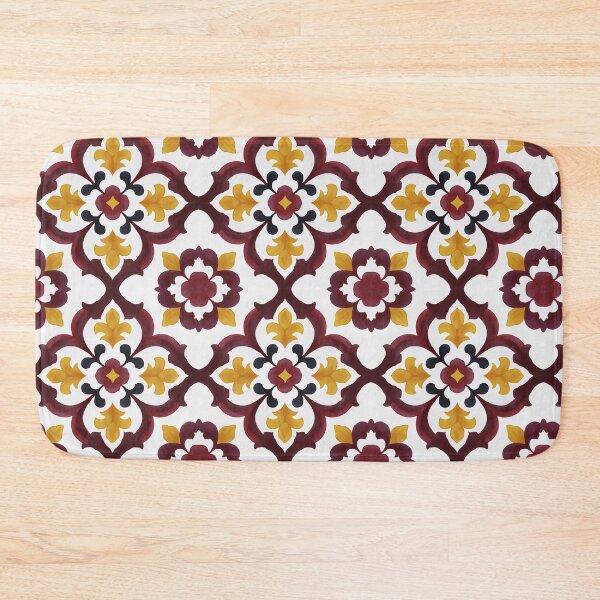 Item preview, Portuguese Caribbean tile pattern version 3 designed and sold by Tirsot.