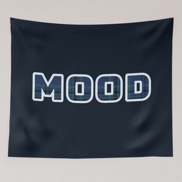 Item preview, MOOD, a checkered inscription designed and sold by silent-violin.