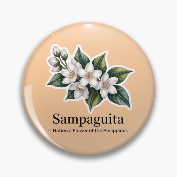 Item preview, Sampaguita Flower of the Philippines – Minimal Botanical Jasmine Design designed and sold by VividOrganica.