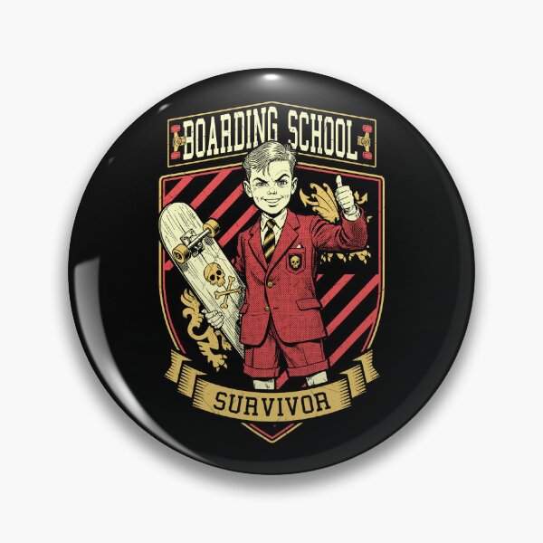 Item preview, Skater Skateboarder Funny Boarding School Survivor Vintage designed and sold by GrandeDuc.