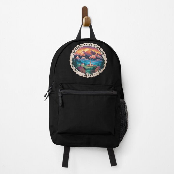 Item preview, Vintage Zakopane Travel Sticker – Tatra Mountains Sunset Landscape designed and sold by VividOrganica.