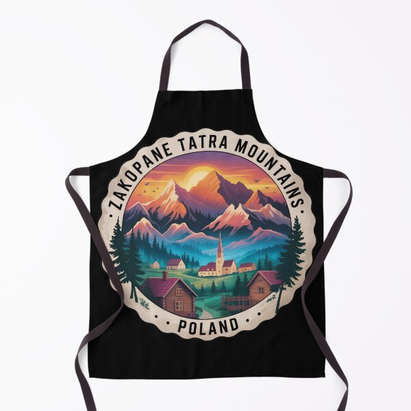 Item preview, Vintage Zakopane Travel Sticker – Tatra Mountains Sunset Landscape designed and sold by VividOrganica.