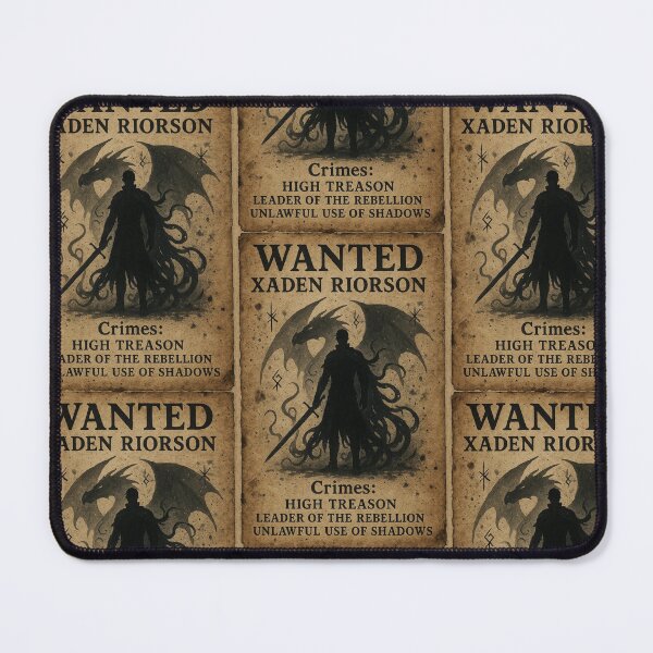 Item preview, Xaden Riorson Wanted Poster Fourth Wing Inspired designed and sold by UGLibrary.