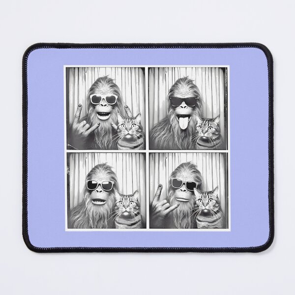 Item preview, Rock On Bigfoot & Cat Photobooth Fun By Merch, Limited Edition, Perfect Gift For You And Friends designed and sold by JosephHunter7.