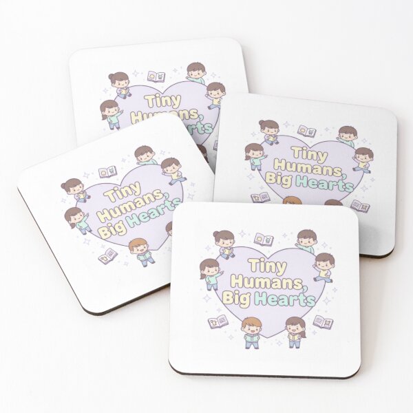 Item preview, Tiny Humans Big Hearts – Cute Teacher Quote | Early Education Motivational Design designed and sold by ArtiVibeAura.