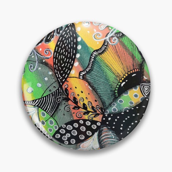 Item preview, Magic Garden - Colorful Zentagle Drawing designed and sold by ColorWander.