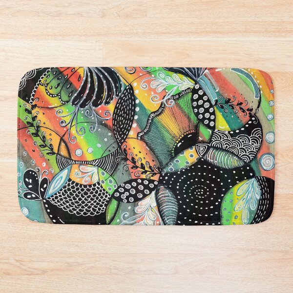 Item preview, Magic Garden - Colorful Zentagle Drawing designed and sold by ColorWander.