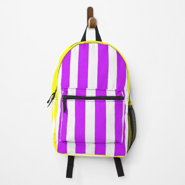 Item preview, Yellow Neon Stripes Purple Orange Digital Designer Print ldandrade designed and sold by Licorice Moon.