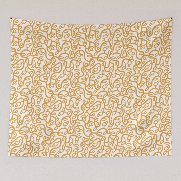 Item preview, Yellow Cashew Pattern designed and sold by farofael.