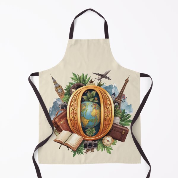 Item preview, Adventure Awaits – Vintage Travel Letter O Monogram | Wanderlust Globe & Adventure Design for Dreamers and Explorers designed and sold by AmenAlways.