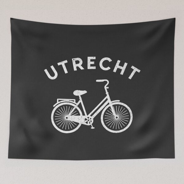 Item preview, Utrecht + Bicycle (classic, on dark, uppercase) designed and sold by mooskdesign.