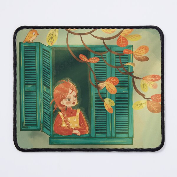 Item preview, Autumn Girl by the Window designed and sold by RosalinesEyes.