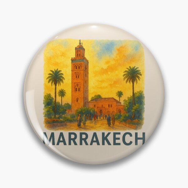 Item preview, Marrakech Koutoubia Mosque Watercolor Poster designed and sold by Bratak.