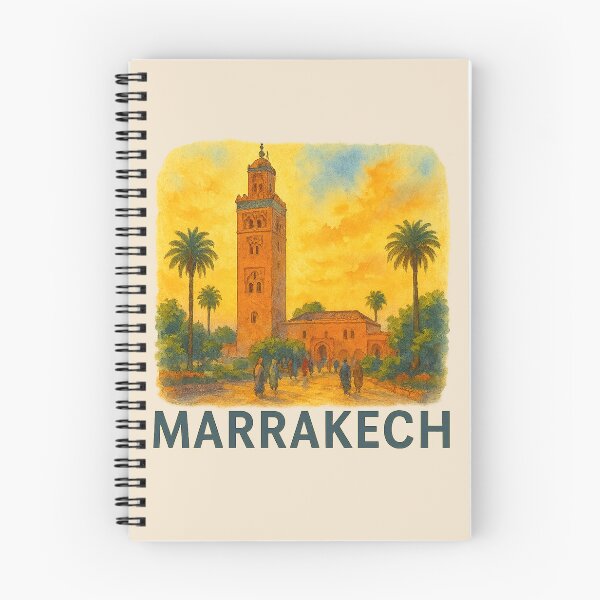 Item preview, Marrakech Koutoubia Mosque Watercolor Poster designed and sold by Bratak.