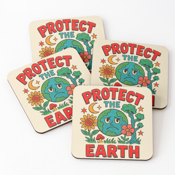 Item preview, Bold Retro “Protect the Earth” Eco Statement designed and sold by SHHCreations.