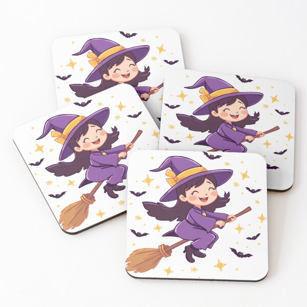 Item preview, Little witch on a broom designed and sold by SimonsDesignArt.