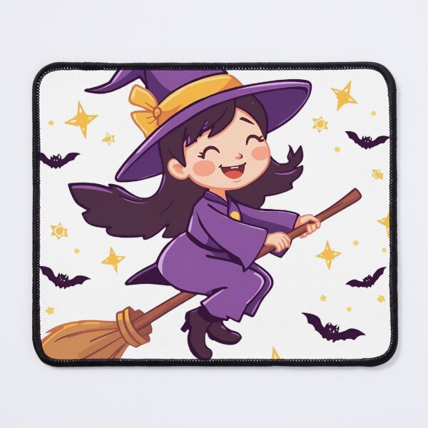 Item preview, Little witch on a broom designed and sold by SimonsDesignArt.