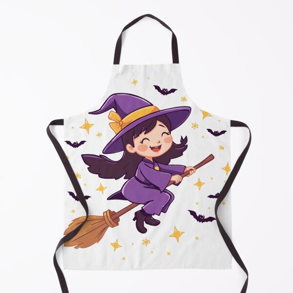 Item preview, Little witch on a broom designed and sold by SimonsDesignArt.