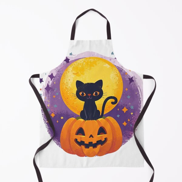 Item preview, Black cat on a Halloween pumpkin designed and sold by SimonsDesignArt.