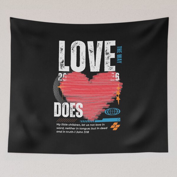 Item preview, Love Does: 1 John 3:18 designed and sold by Faithloveshop.