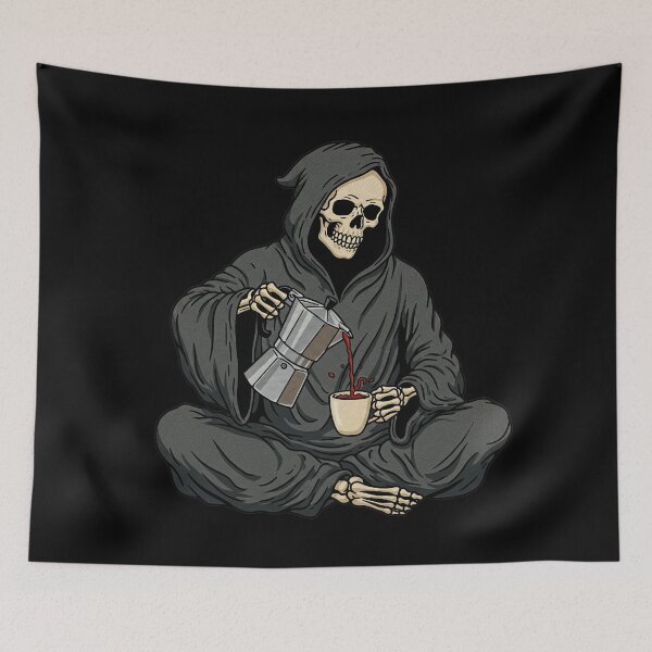 Item preview, Death Grim Reaper Caffeine Coffee Funny   designed and sold by TeeARTHY.