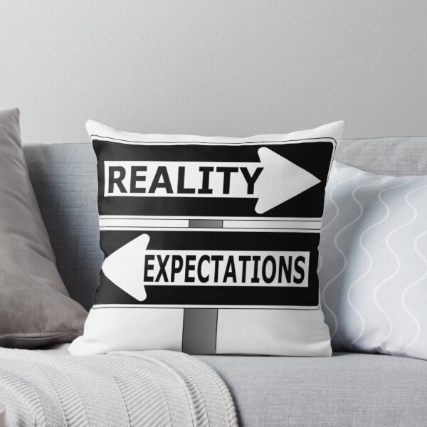 Item preview, Expectation vs Reality – Funny Sign Design About Life’s Truth designed and sold by MerchMarketer.