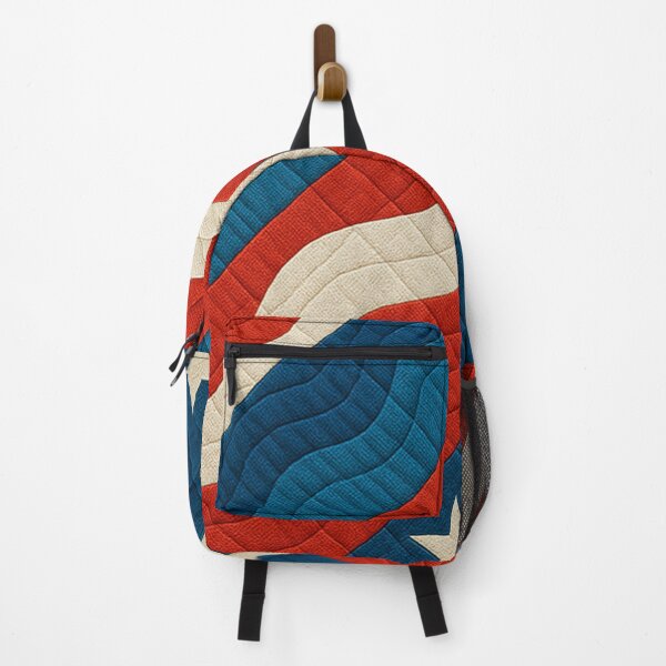 Item preview, Patriotic red white and blue quilted star pattern designed and sold by SassyArtistry.