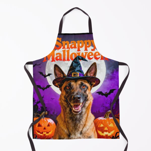 Item preview, Snappy Malloween - Belgian Malinois Halloween Themed Poster Art designed and sold by William A McCarthy.