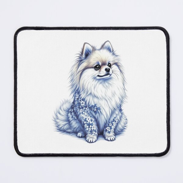 Item preview, Dog in flowers. Dog breed: Pomeranian, Spitz. designed and sold by MagelliShop.