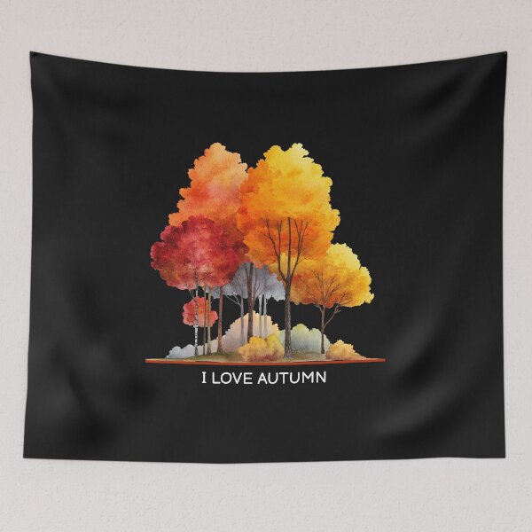 Item preview, My favorite season – Autumn - Warm-colored forest designed and sold by JuanaDesigns.