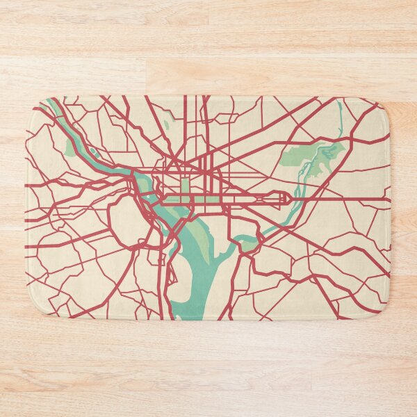 Item preview, Washington DC Map (USA) designed and sold by MapsByLeo.