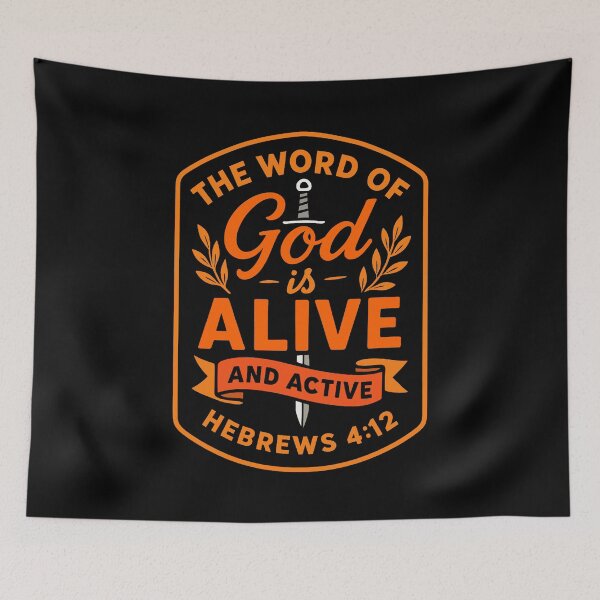 Item preview, Hebrews 4:12 For The Word of God is Alive and Active designed and sold by plushism.